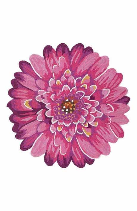 Dahlia Round Indoor/Outdoor Doormat