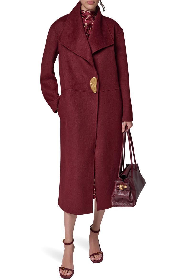 Longline Coat, Alternate, color, BLK CHERRY