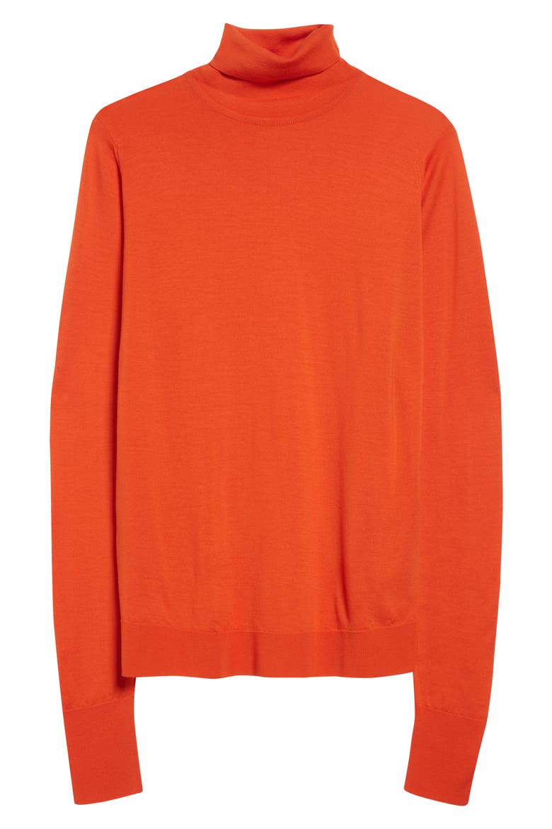 Richard Turtleneck Merino Wool Sweater, Alternate, color, HARDWICK ORANGE