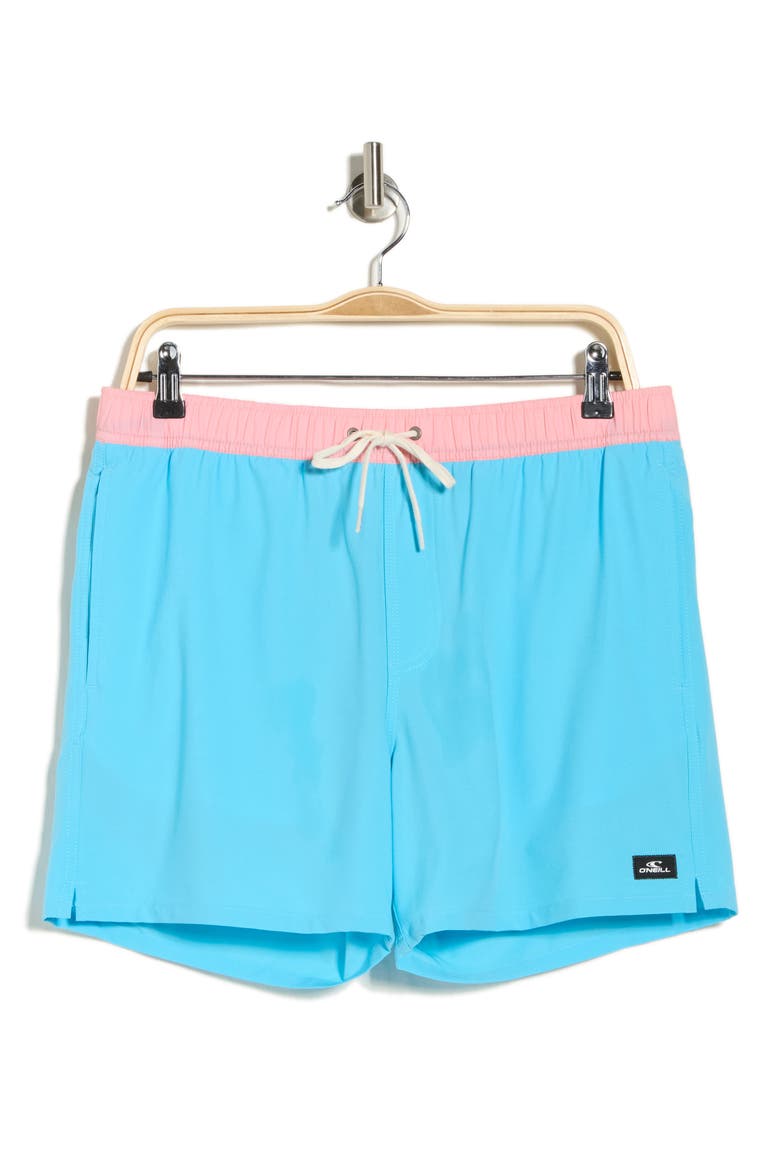 Hermosa Volley Swim Trunks, Alternate, color, AQUARIUS