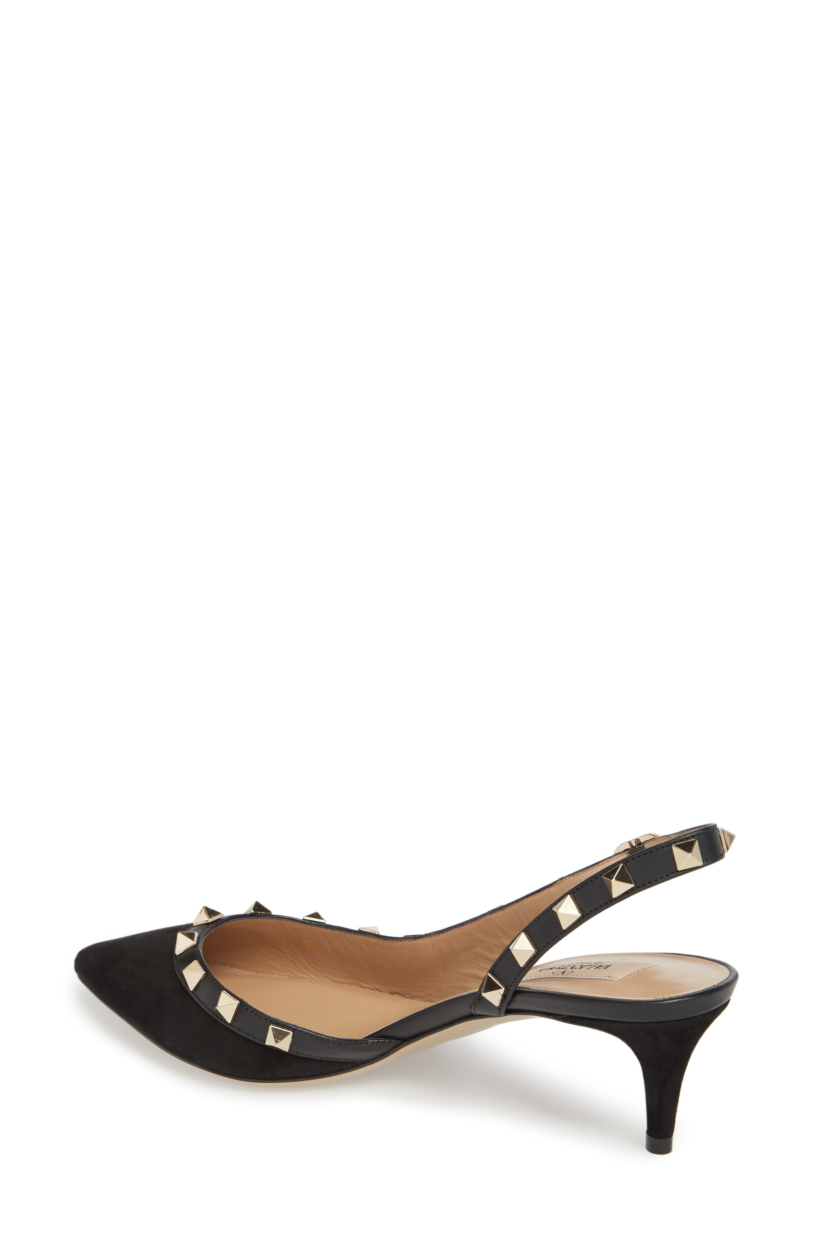 Valentino Garavani Rockstud Slingback Pump, Alternate, color, 