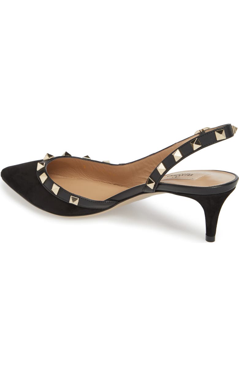 Valentino Garavani Rockstud Slingback Pump, Alternate, color,