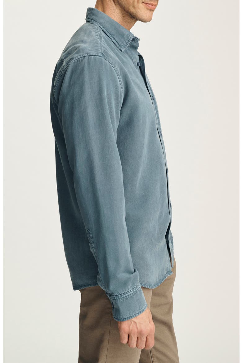 Tencel Blend Button-Up Shirt, Alternate, color, BLUE MIRAGE
