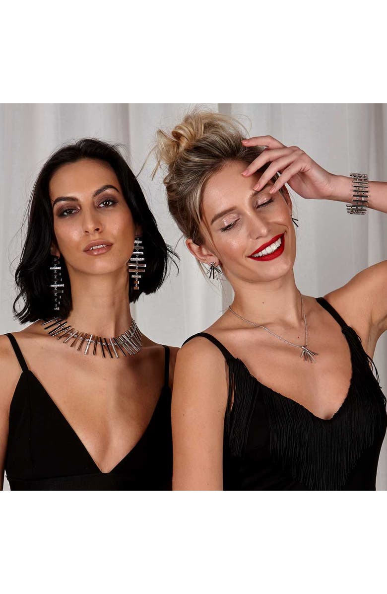 Lucy Quartermaine Fan Key Pendant, Alternate, color, Sterling Silver