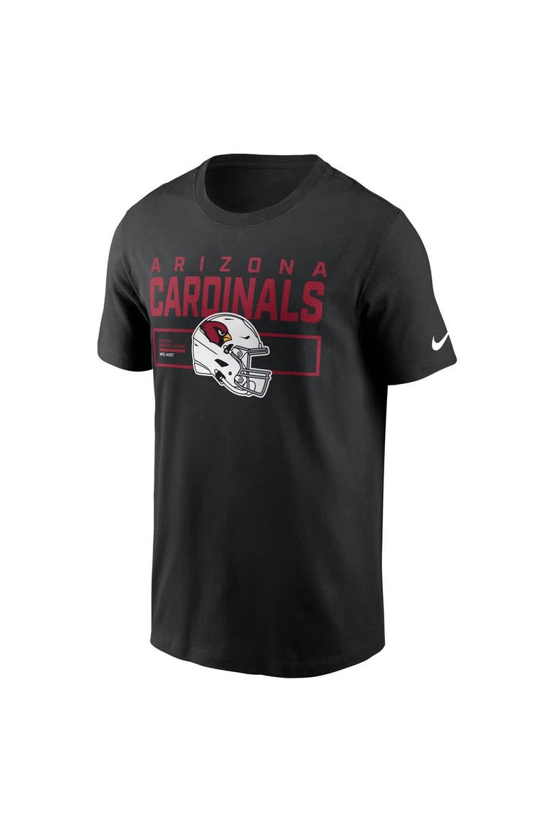 Men's Nike Black Arizona Cardinals Primetime Helmet Essential T-Shirt, Alternate, color, Black
