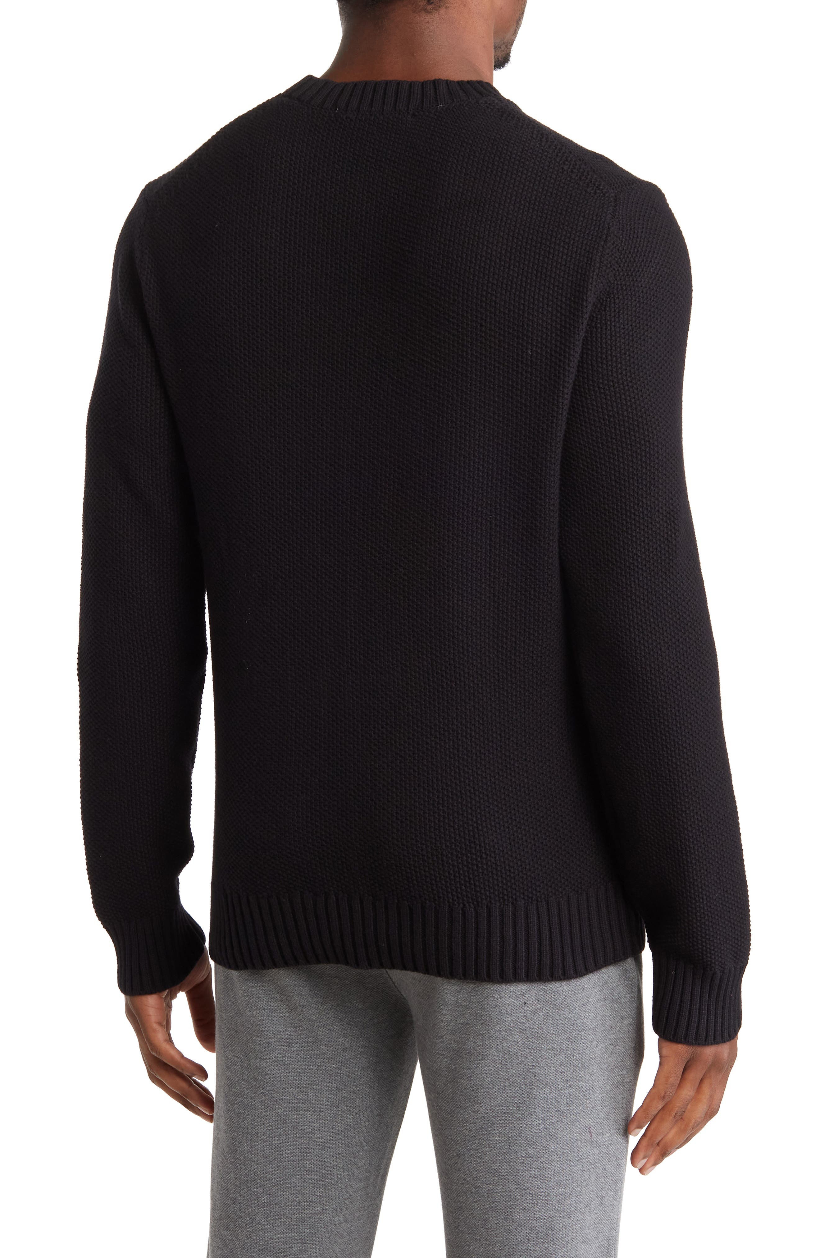 Slate & Stone Textured Weave Crewneck Sweater (Men) | Nordstromrack