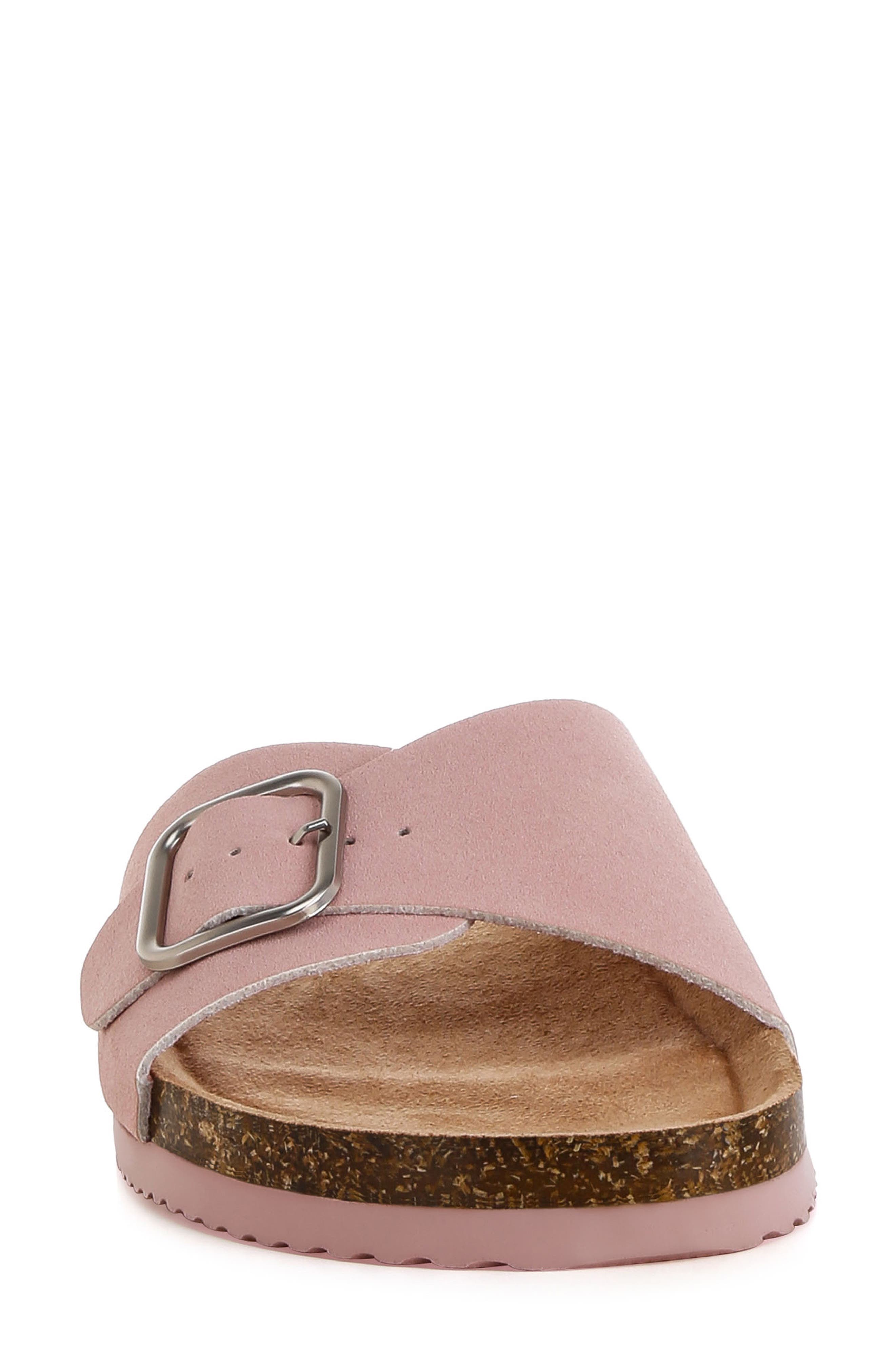 Aranda Buckle Slide Sandal, Alternate, color, LIGHT PINK