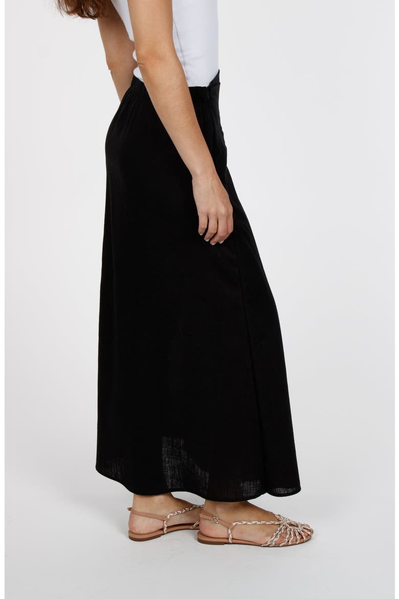 Marbella Wrap Skirt, Alternate, color, Noir