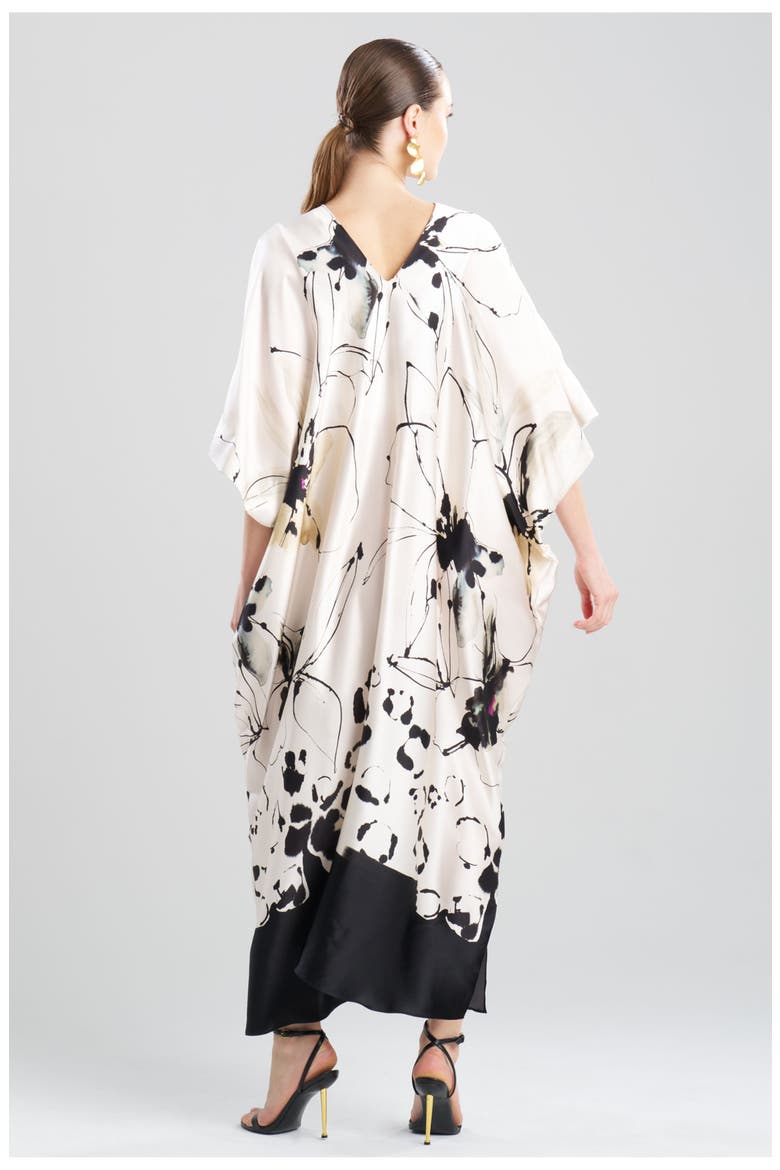 Yumi Cocoon Caftan, Alternate, color, Warm White