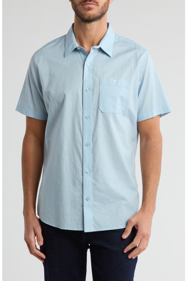 Studebaker Regular Fit Short Sleeve Shirt, Main, color, DREAM BLUE