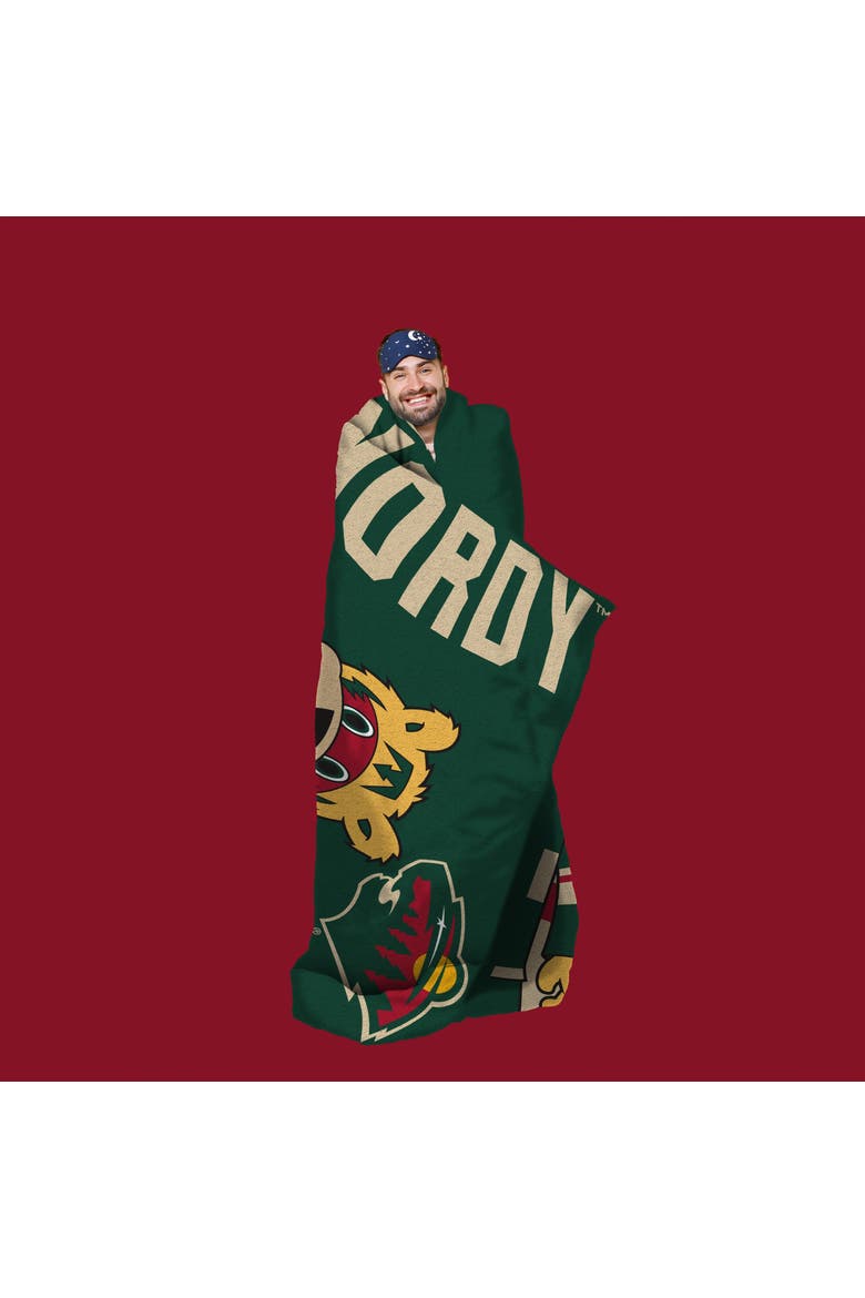 Minnesota Wild Nordy Mascot 60" x 80" Rashel Throw Blanket, Alternate, color, None