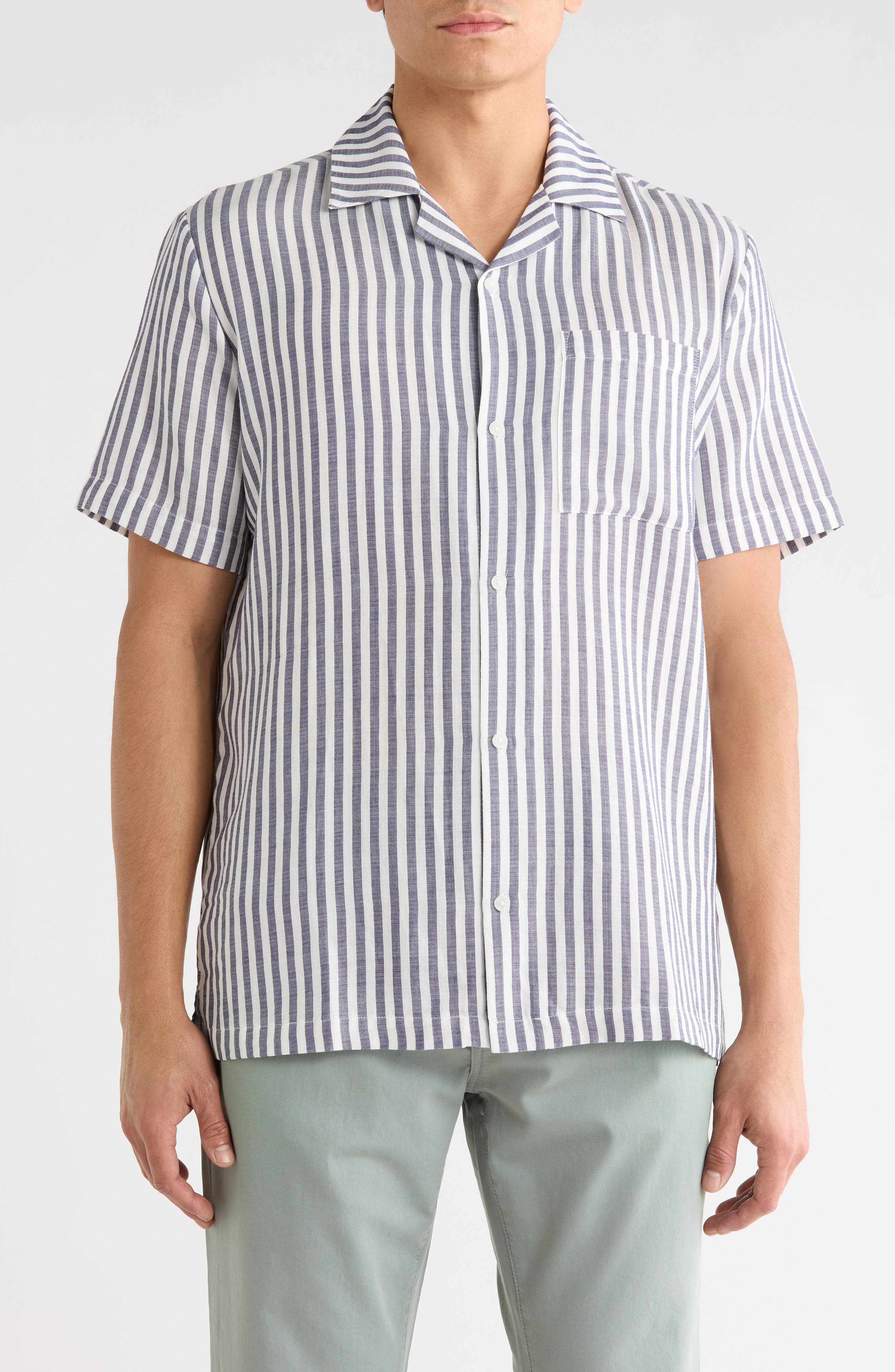 selected NAVY/ WHITE STRIPE