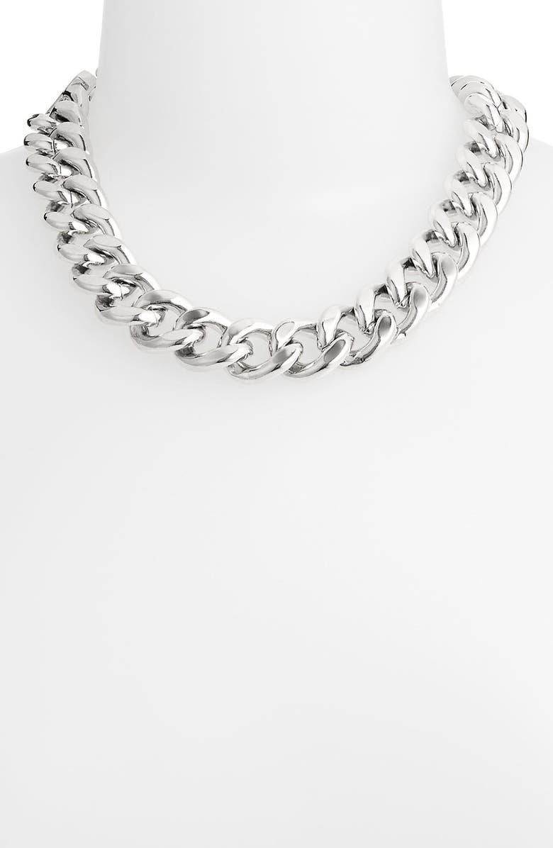 Nordstrom Curb Link Collar Necklace, Alternate, color, 