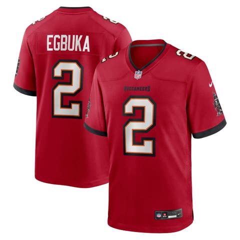 Men's Nike Emeka Egbuka Red  Tampa Bay Buccaneers Team  Game Jersey