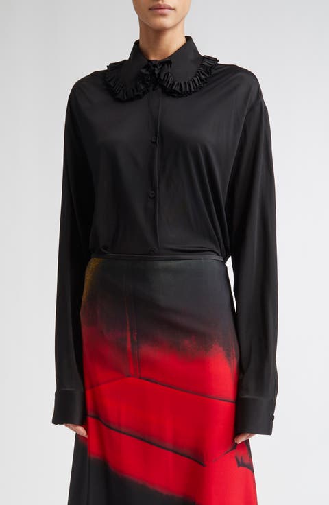 Women's Jil Sander Button Up Tops | Nordstrom Women's Jil Sander Button Up Tops | Nordstrom
