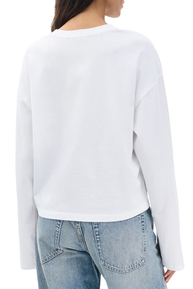 Kelley Boxy Long Sleeve Cotton Jersey T-Shirt, Alternate, color, WHITE