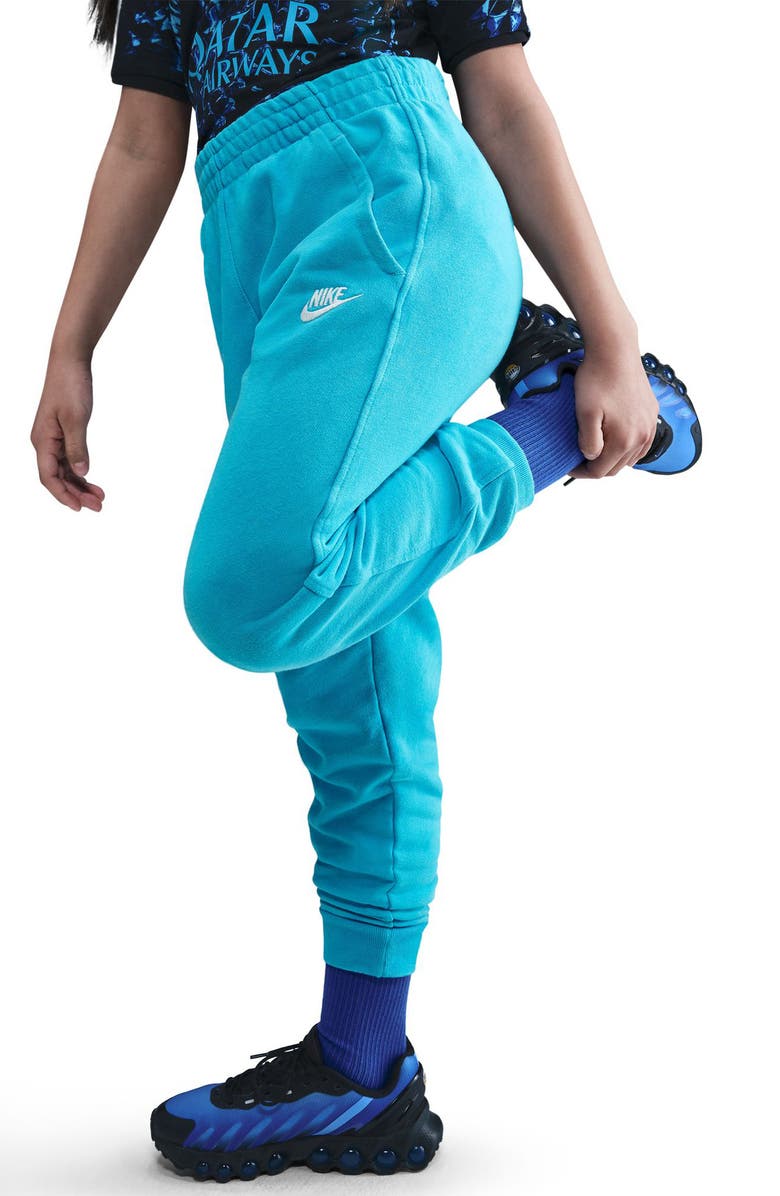 Nike Kids' Sportswear Wash Club Fleece Sweatpants, Alternate, color, Baltic Blue/White