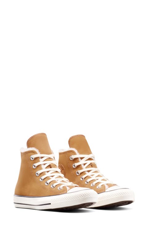 Chuck Taylor® All Star® Faux Fur Lined High Top Sneaker (Women)