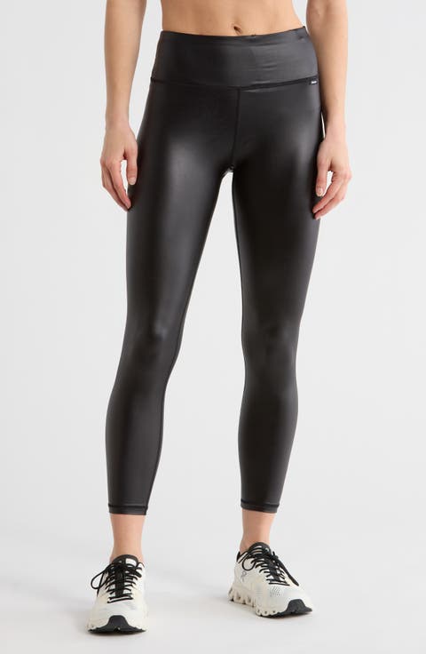 High Waist Faux Leather Leggings