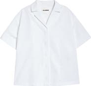 Jil Sander Boxy Cotton Poplin Button-Up Shirt