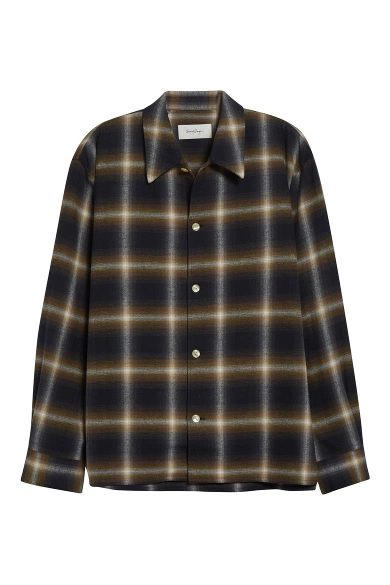 60〜70's broauray ombre check shirt Logan Ombré Check Flannel Button-Up Shirt (Men) | Nordstrom