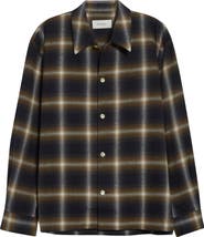 Second Layer Logan Ombré Check Flannel Button-Up Shirt