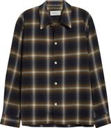 Second Layer Logan Ombré Check Flannel Button-Up Shirt