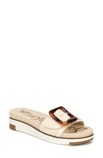 Sam Edelman Ariane Platform Slide Sandal In Neutral