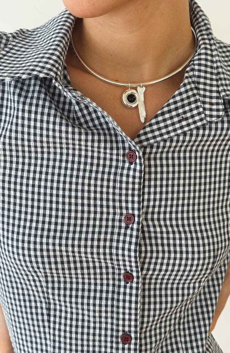 Joiana Jewelry The Neck Cuff Necklace, Alternate, color, White Silver