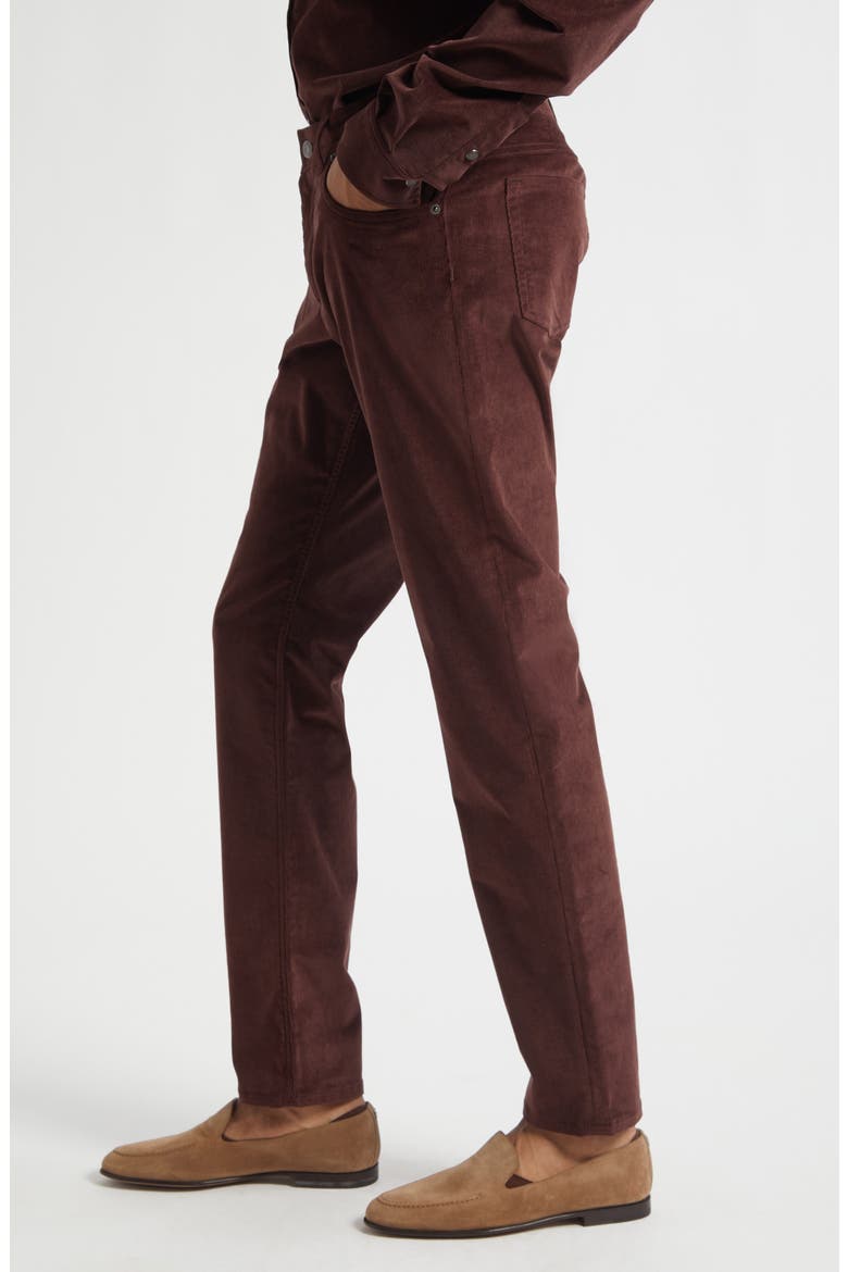 Stretch Cotton & Cashmere Corduroy Pants, Alternate, color, R5515 MARRONE 10