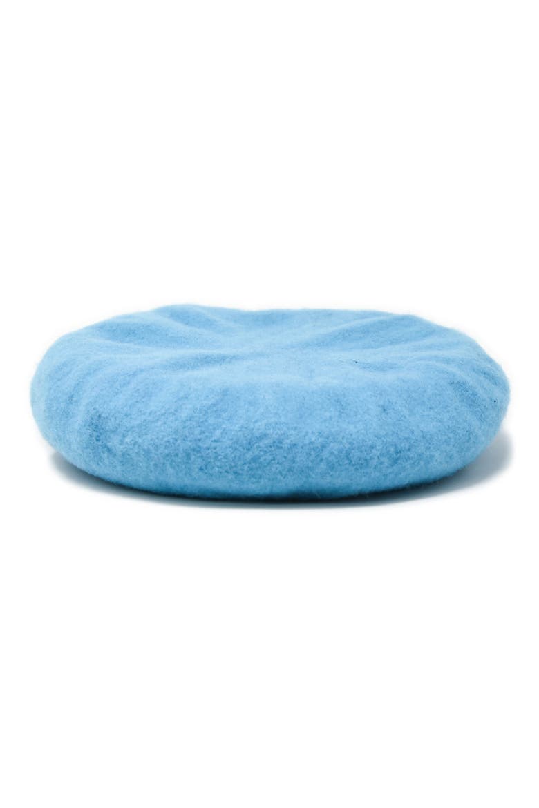 Mia Wool Military Beret, Main, color, BLUE