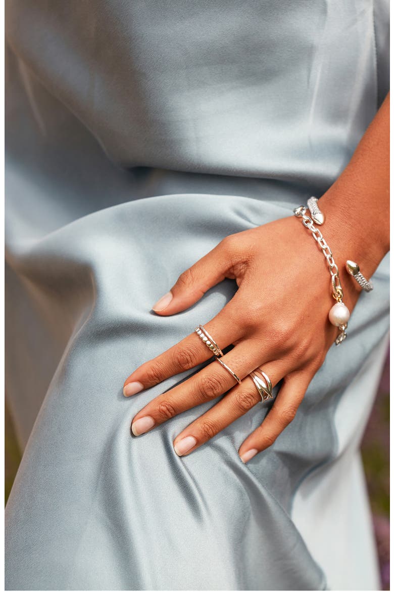 Nura Crossover Ring, Alternate, color, SILVER