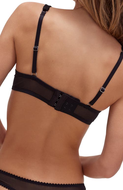 Free People Intimately Fp Home Grown Stretch Cotton Eyelet Underwire Bra In Black