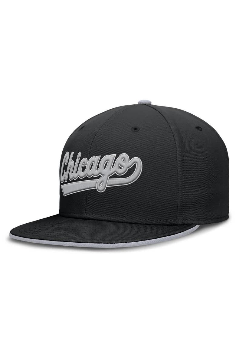 Men's Nike Black Chicago White Sox True Performance Fitted Hat, Alternate, color, Black