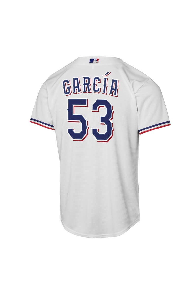 Nike Youth Nike Adolis Garcia White Texas Rangers Home Replica Player Jersey, Alternate, color, 