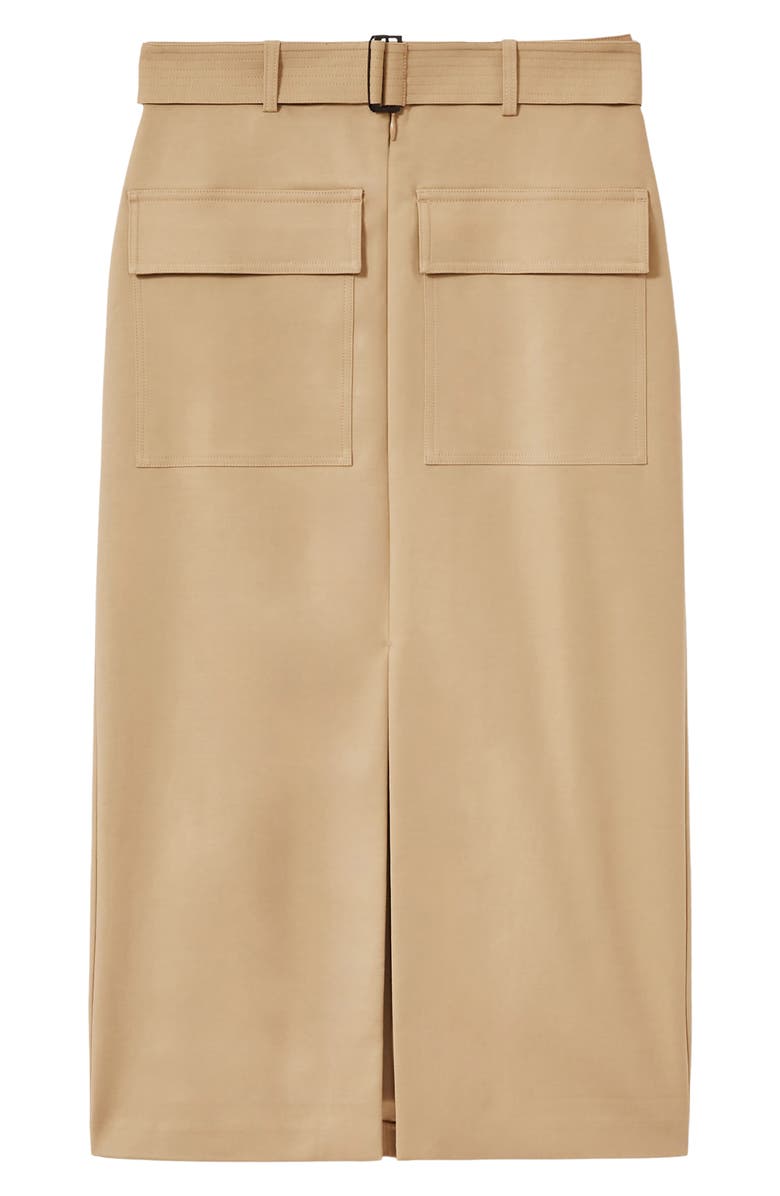 Reiss Oakley Midi Skirt, Alternate, color, Camel