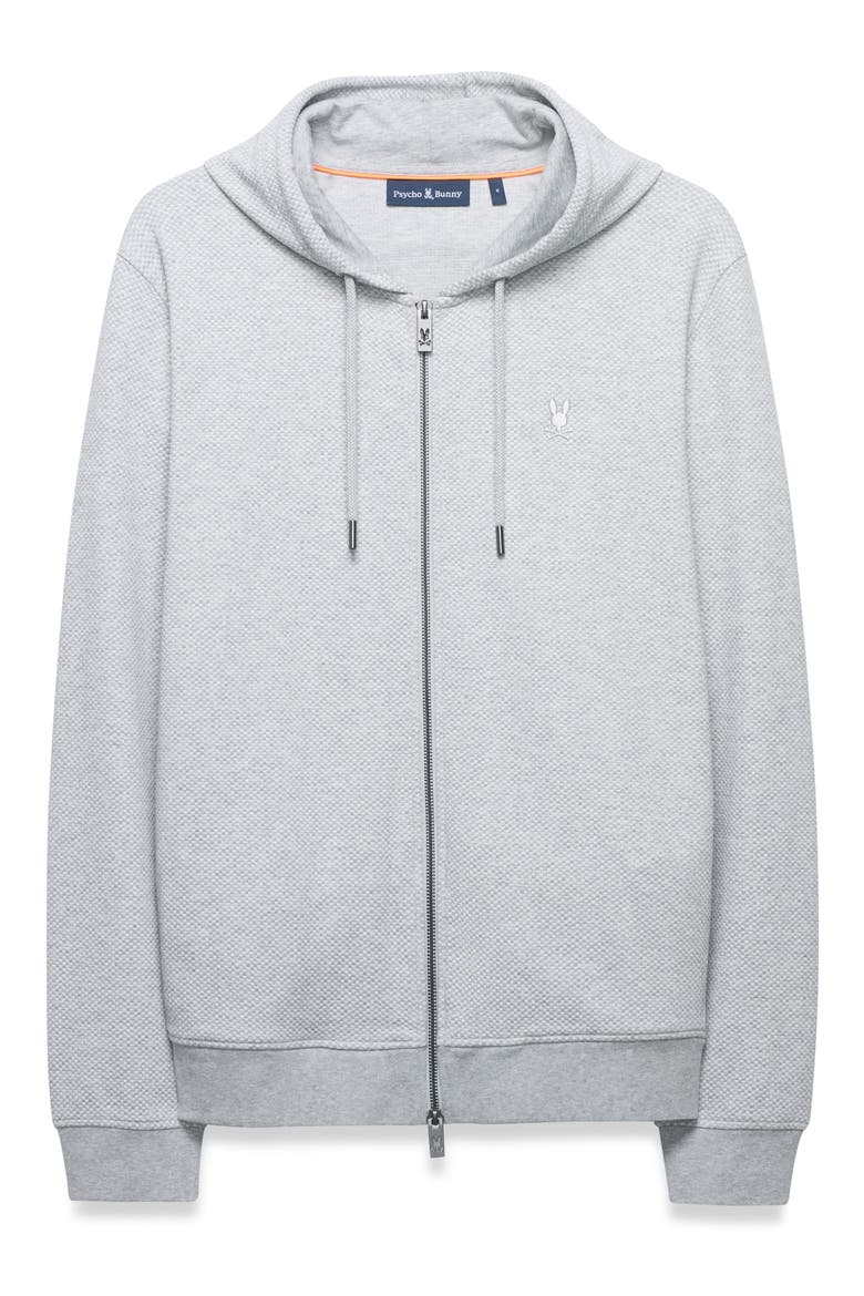 Marc Textured Full Zip Hoodie, Alternate, color, HEATHER ST