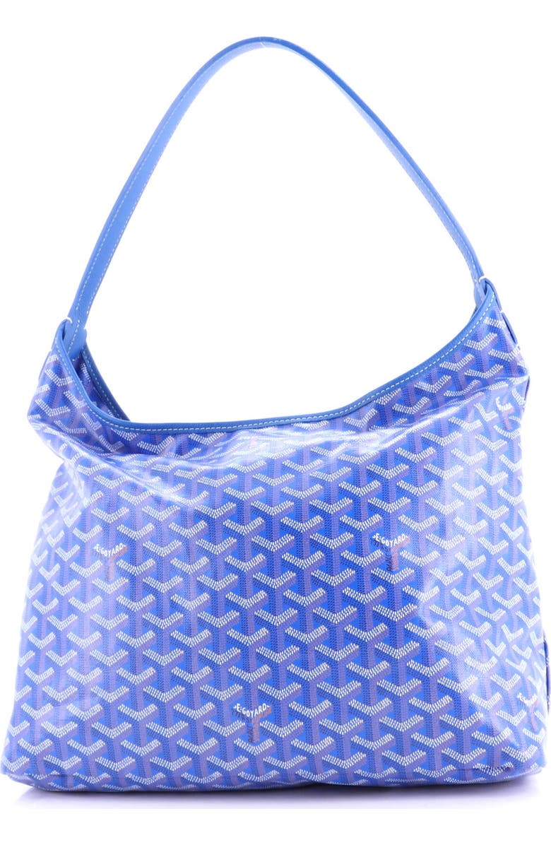 Pre-Owned Goyard Boheme Hobo Coated Canvas, Alternate, color, Blue