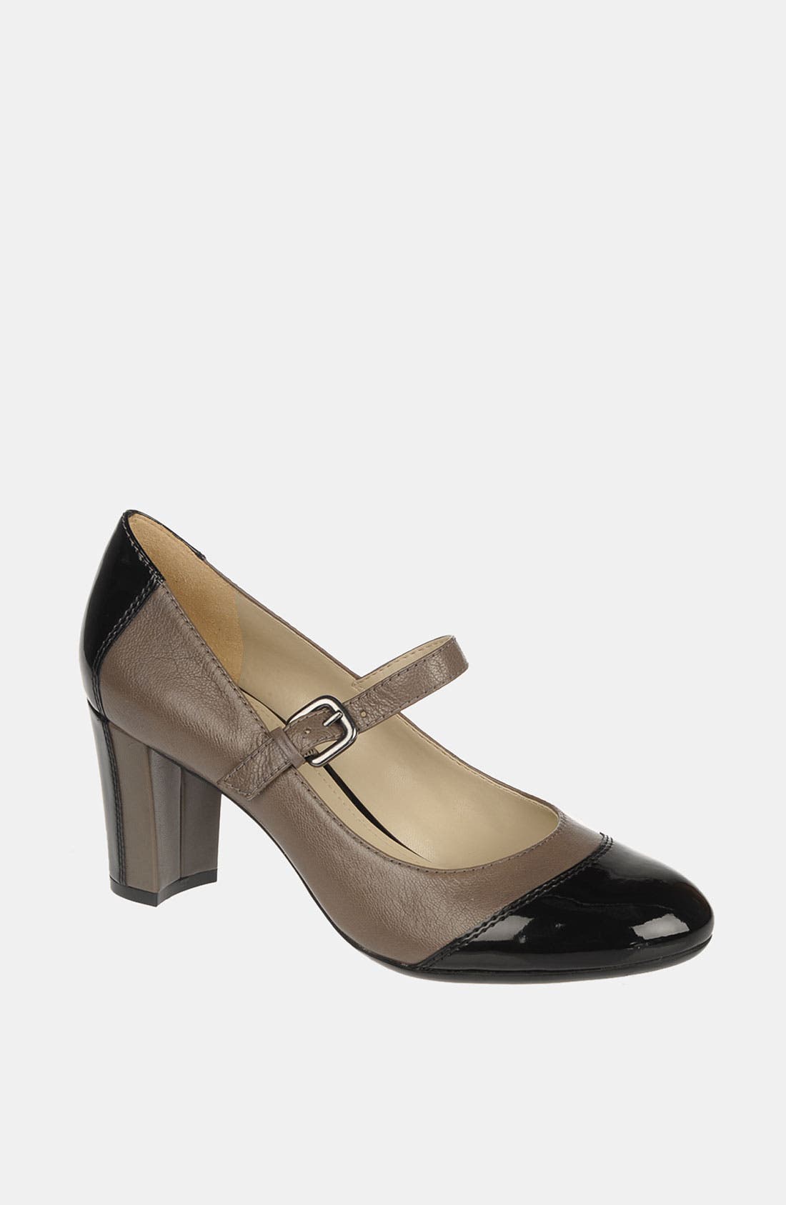 'Estelle' Pump, Main, color, GREY/ BLACK