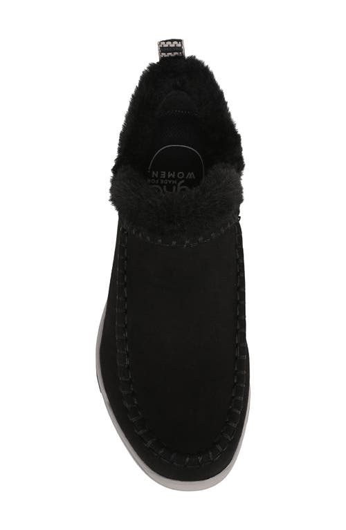 Ryka Rykä Arrow Faux Fur Trim Slip-on Bootie In Black