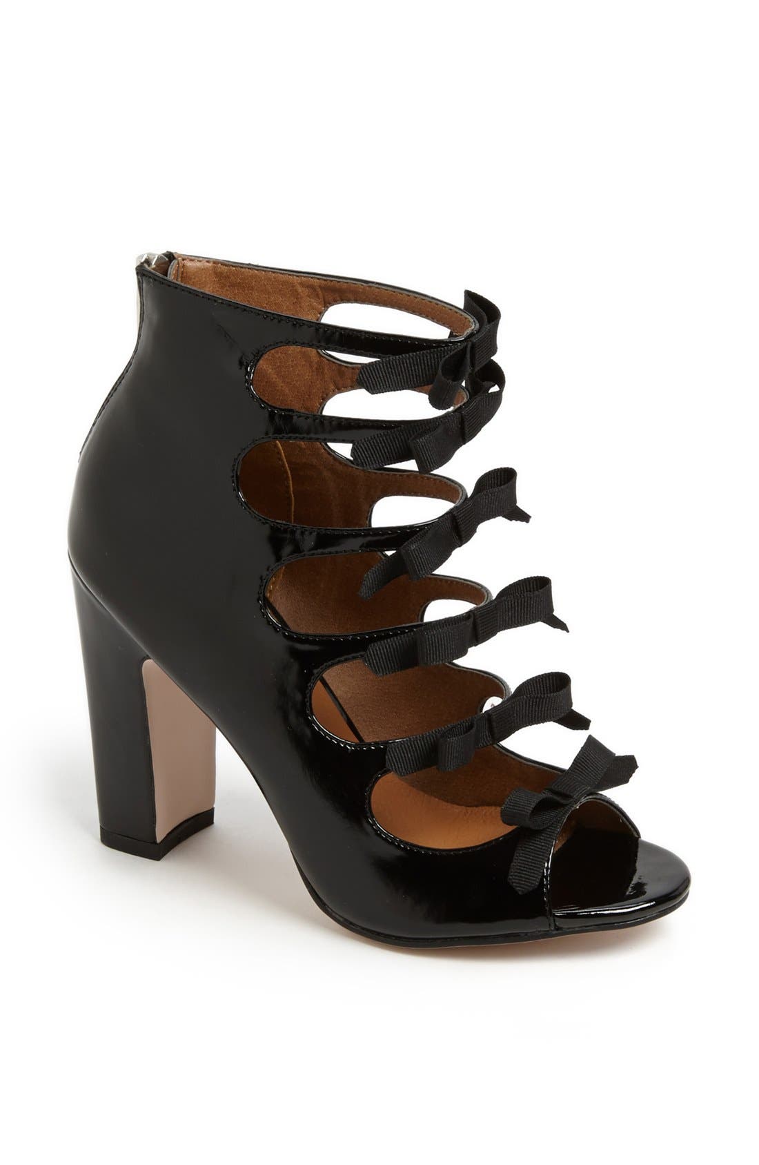 'Gilt' Block Heel Pump, Main, color, BLACK