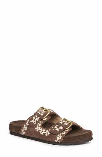 SAINT G Angela Embroidered Slide Sandal