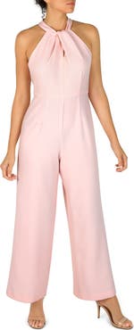 Julia Jordan Halter Neck Wide Leg Jumpsuit