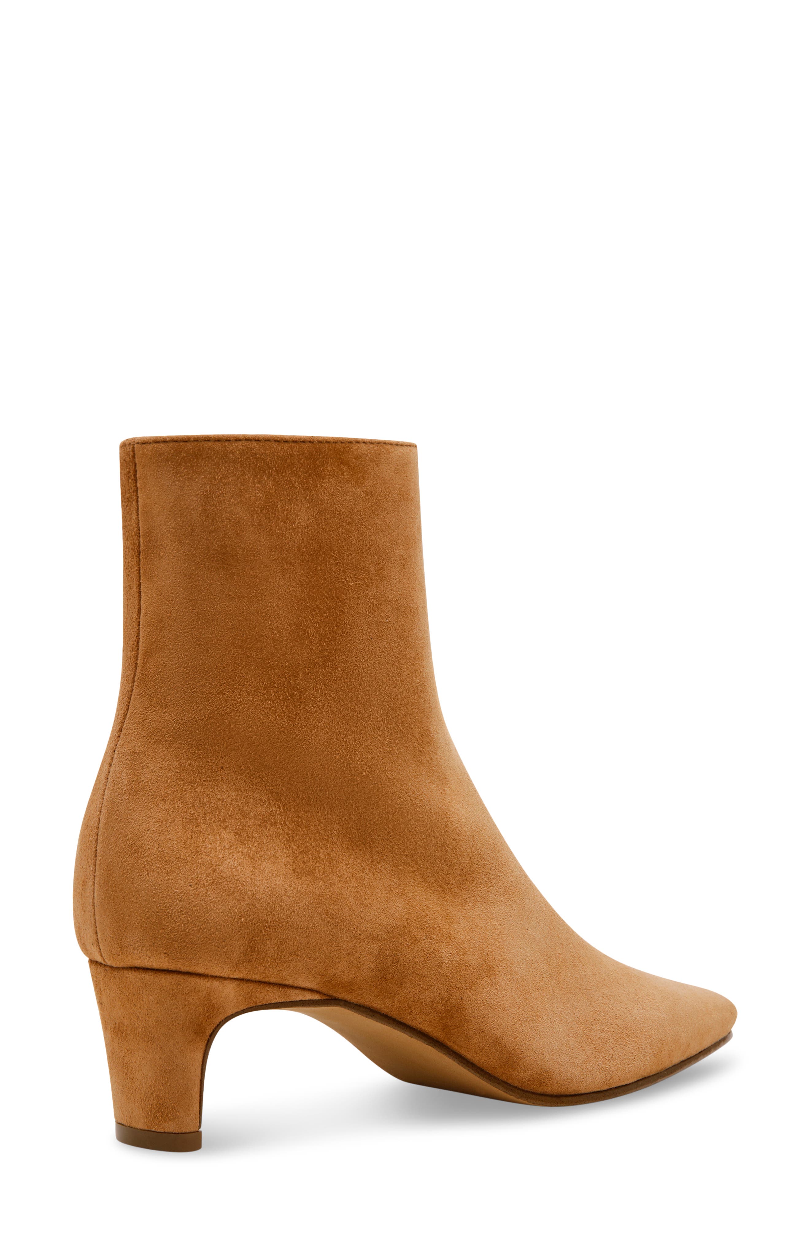 Delvie Bootie, Alternate, color, CHESTNUT SUEDE
