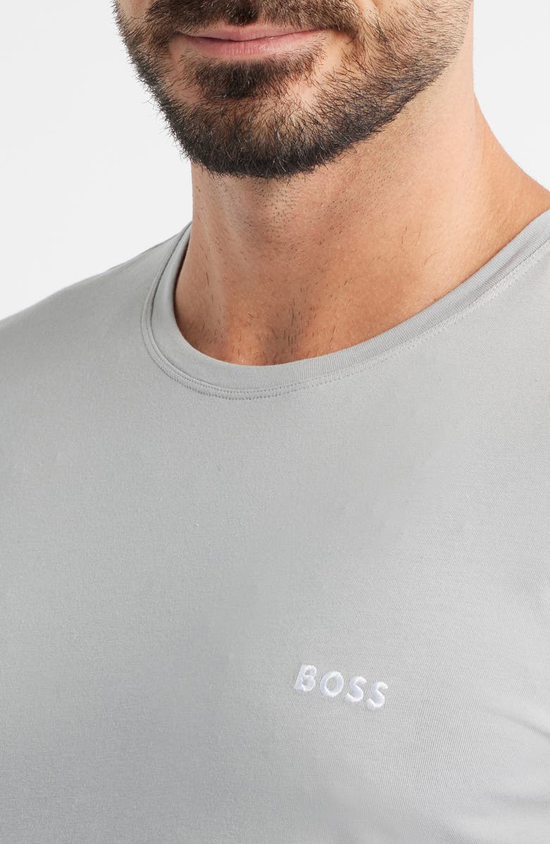 BOSS Cotton Lounge T-Shirt, Alternate, color, Light/ Pastel Grey