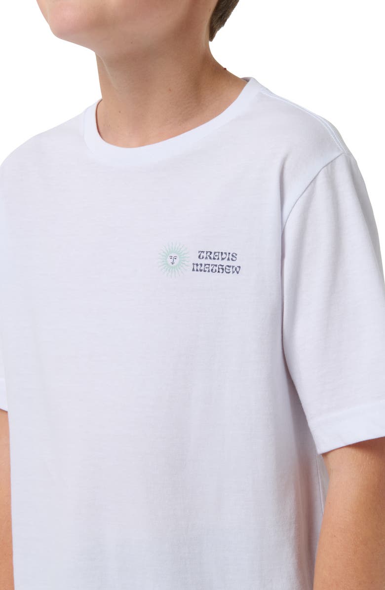 TravisMathew Kids' Y Street Festival Cotton Graphic T-Shirt, Alternate, color, White