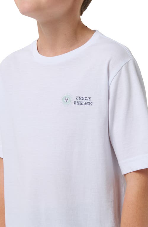 Travismathew Kids' Y Street Festival Cotton Graphic T-shirt In White
