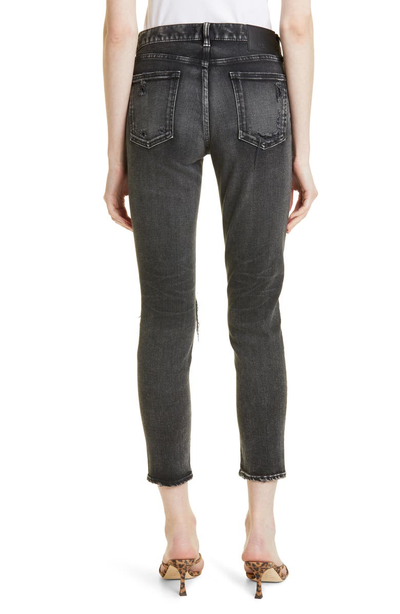 MOUSSY Lenwood Distressed Ankle Skinny Jeans, Alternate, color,