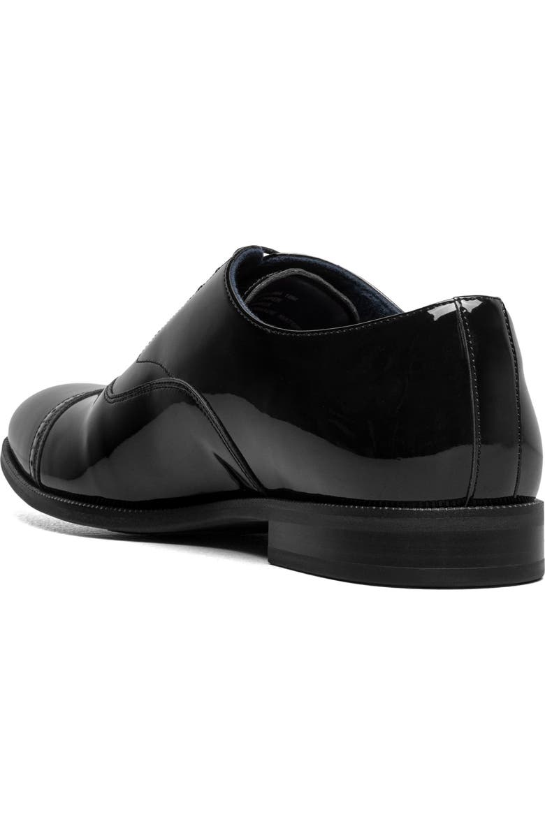 Stacy Adams Concorde II Patent Cap Toe Wholecut Shoe, Alternate, color, Black Patent