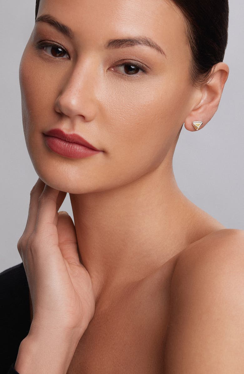LAGOS KSL Two-Tone Pyramid Stud Earrings, Alternate, color, 